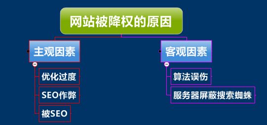 网站被降权的原因