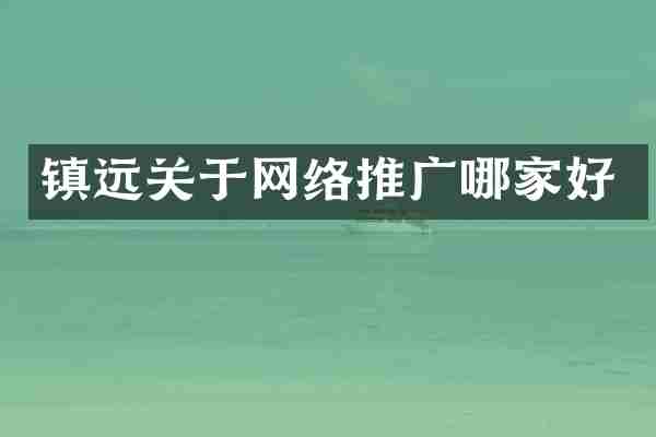 镇远关于网络推广哪家好
