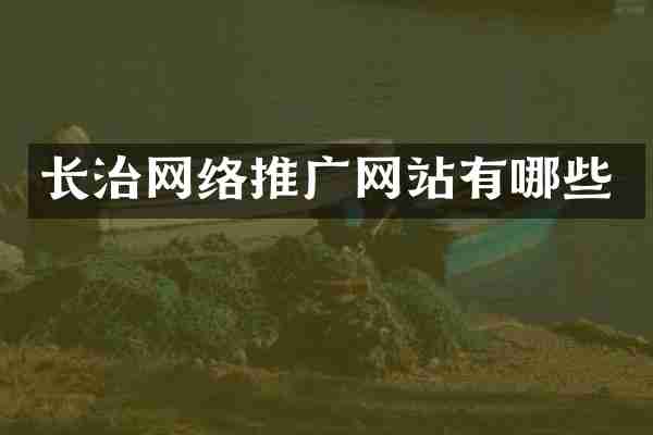 长治网络推广网站有哪些