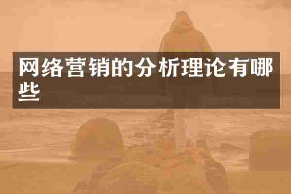 网络营销的分析理论有哪些