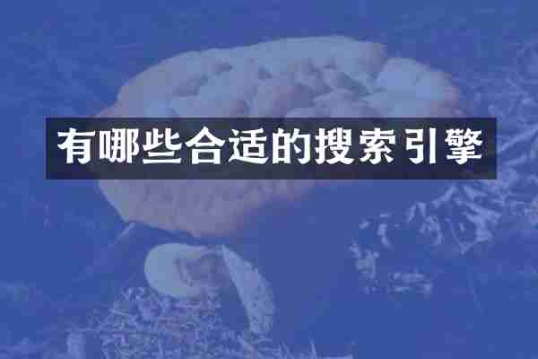 有哪些合适的搜索引擎