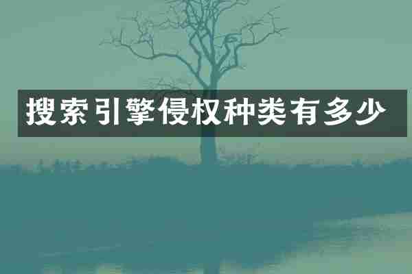 搜索引擎侵权种类有多少