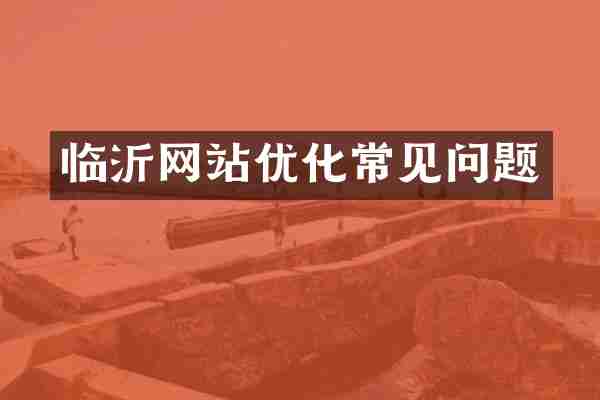 临沂网站优化常见问题