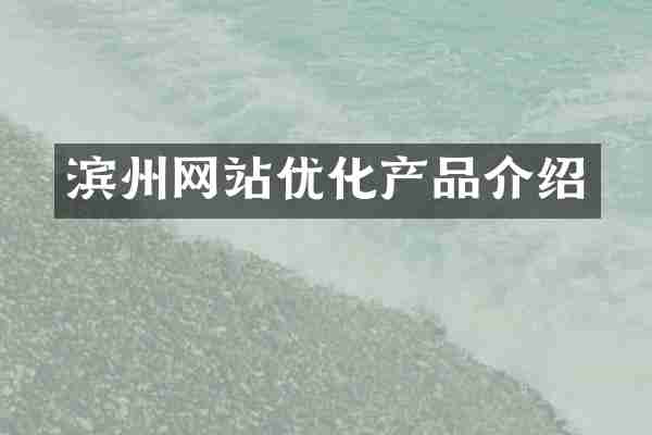滨州网站优化产品介绍