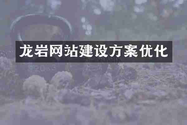 龙岩网站建设方案优化