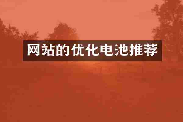 网站的优化电池推荐