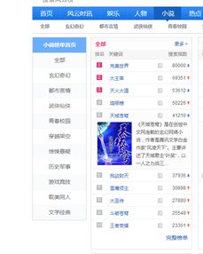 百度小说风云榜总榜