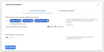google关键词工具
