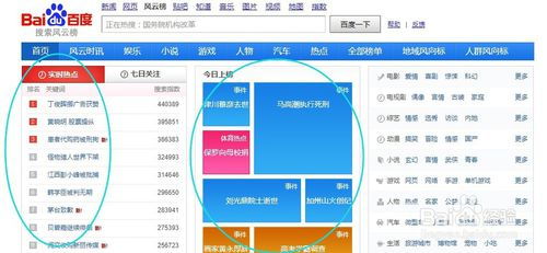 百度热搜词排行榜