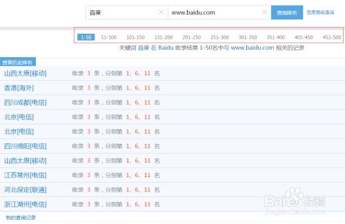 关键词搜索排名查询