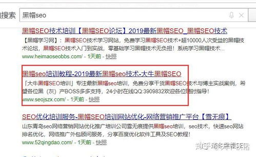 黑帽seo技术培训