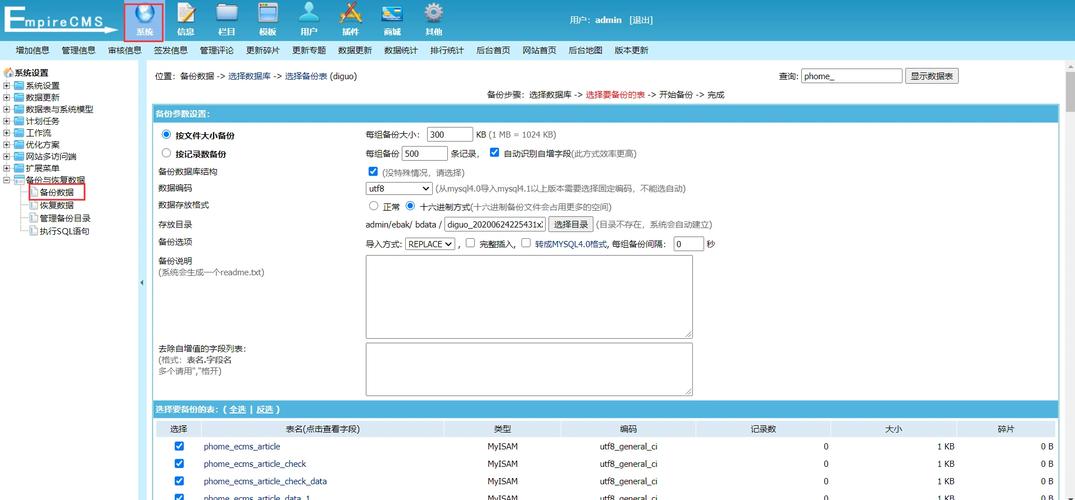 帝国CMS如何统计某个数据表文章?具体步骤怎样操作? 帝国cms如何实现统计某个数据表里有多少文章